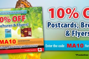 Save 10% on Postcards, Flyers & Brochures for All of MAY!